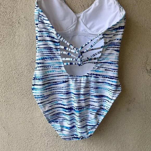 NWOT La Blanca Tidal One Piece Swimsuit size 6 - Picture 7 of 9